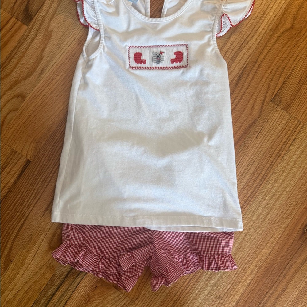 White and Red UGA football Outfit